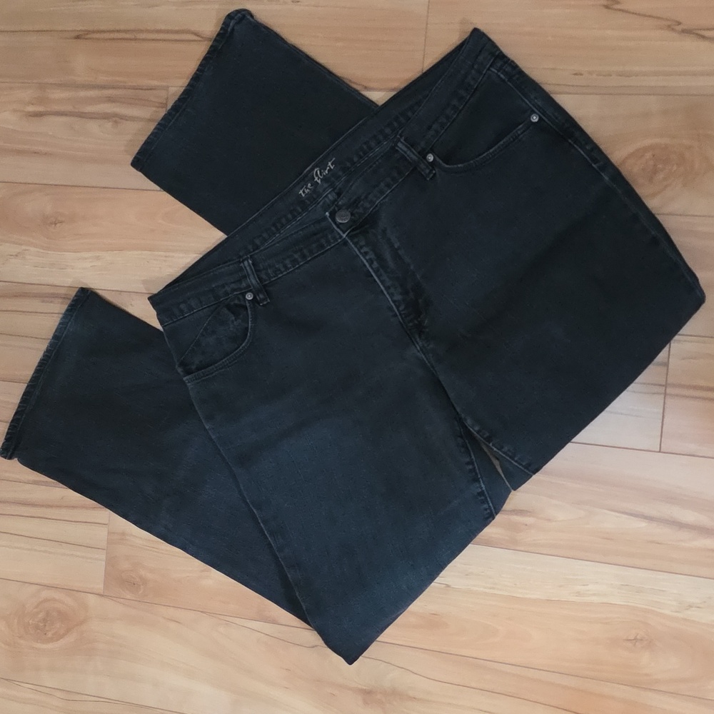 Vintage Y2K Old Navy "the Flirt" Black Jeans Sz 16 Flare Boot🦋